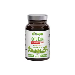 BIOWEN Gotu Kola 330mg (Równowaga emocjonalna) 120 Kapsułek wegańskich - Suplementy naturalne - miniaturka - grafika 1