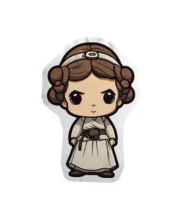 Poduszka Chibi Star Wars - Princess Leia - Kołdry i poduszki dla dzieci - miniaturka - grafika 1