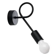 Lampy ścienne - Kinkiet ścienny Levar SL.1454 Sollux pojedynczy minimalistyczny czarny - miniaturka - grafika 1