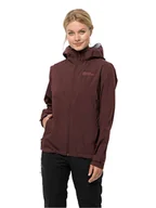 Kurtki i kamizelki sportowe damskie - Jack Wolfskin Kurtka przeciwdeszczowa w kolorze czerwonym - miniaturka - grafika 1