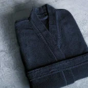 Szlafroki damskie - Graccioza Szlafrok Bee Waffle Kimono Storm - miniaturka - grafika 1