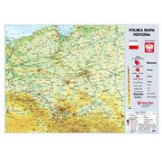 Podkładki na biurko - Podkładka na biurko z mapą Polski na tekturce z kieszonką - miniaturka - grafika 1