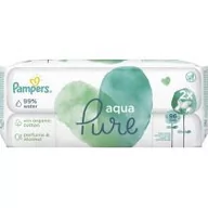 Chusteczki nawilżane - PAMPERS wilgotnych chusteczek Aqua Pure wielokrotnego napełniania Pack 8001090603357 8001090603340 - miniaturka - grafika 1