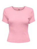 Koszulki i topy damskie - ONLY Koszulka w kolorze jasnoróżowym - miniaturka - grafika 1
