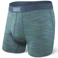 Majtki męskie - Bokserki męskie szybkoschnące SAXX VIBE Boxer Brief kosmiczny melanż - zielone - miniaturka - grafika 1