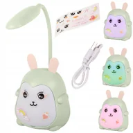 Lampy stojące - Lampka Nocna Dla Dzieci Biurkowa Led Rgb Usb Do Nauki Czytania 3 Tryby - miniaturka - grafika 1