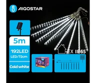 Lampy ogrodowe - Aigostar - LED Solarny łańcuch bożonarodzeniowy 192xLED/8m IP65 zimna biel - miniaturka - grafika 1