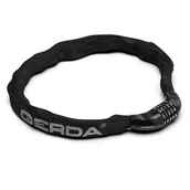 Zabezpieczenia do roweru - Zapięcie rowerowe GERDA CONTRA COMBO 900/6C łańcuch Czarny Uniwersalny - miniaturka - grafika 1