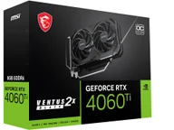 Karty graficzne - MSI RTX 4060 Ti 8G VENTUS 2X BLACK E1 O - miniaturka - grafika 1
