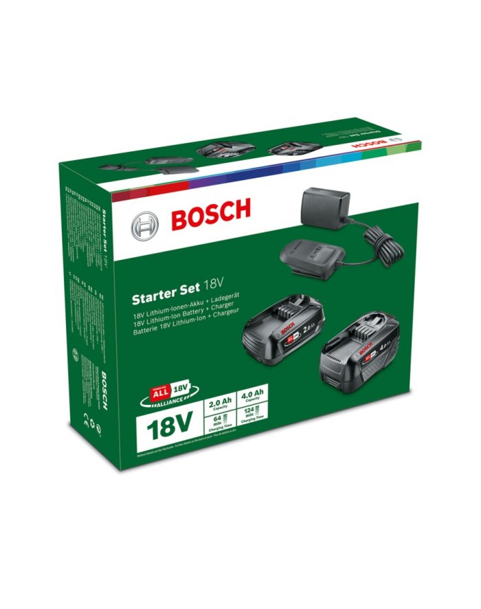 Bosch starter set 18V PBA 2.0Ah + PBA 4.0Ah + AL 18V-20