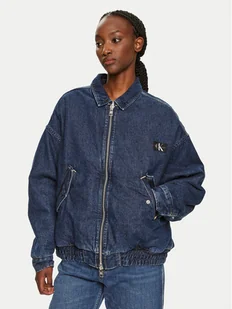 Calvin Klein Jeans Kurtka jeansowa J20J224717 Granatowy Relaxed Fit - Kurtki damskie - miniaturka - grafika 1