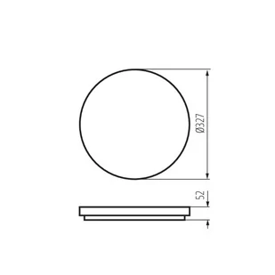 Plafoniera okrągła LED oprawa 4000K, 3600lm, IP54, biała VARSO HI 36W-NW-O - Oprawy, klosze i abażury - miniaturka - grafika 3