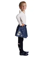 Rajstopy - Rajstopy dziewczęce bawełniane z elementem 3D listki granatowe 92-98 YOCLUB - miniaturka - grafika 1