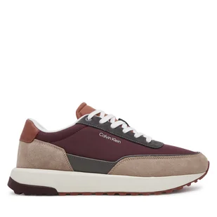 Sneakersy Calvin Klein Low Top Lace Up Repreve Mix HM0HM01714 Brązowy - Sneakersy męskie - miniaturka - grafika 1