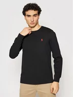 Bluzy męskie - Ralph Lauren Polo Longsleeve Classics 710671468001 Czarny Custom Slim Fit - miniaturka - grafika 1