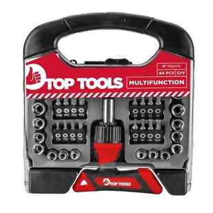 Top Tools Końcówki wkrętakowe nasadki uchwyt 39D200 44el - Zestawy narzędziowe - miniaturka - grafika 1