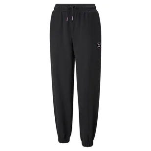 Spodnie dresowe damskie Puma SWXP TR czarne 53356701-M - Dresy damskie - miniaturka - grafika 1