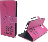 Etui i futerały do telefonów - Etui na telefon komórkowy Samsung Galaxy S7 Be Happy Pink - miniaturka - grafika 1