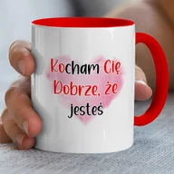 Kubki - Kubek z napisem - Kocham Cię - Dziękuję, że jesteś - miniaturka - grafika 1