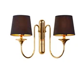 Lampy ścienne - Jupiter 1953 - Kinkiet BATUMI 2xE27/40W/230V czarny/mosiądz - miniaturka - grafika 1