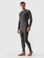 Bielizna sportowa męska - Męska bielizna termoaktywna bezszwowa (dół) 4F 4FWAW24USEAM175 - czarna - miniaturka - grafika 1