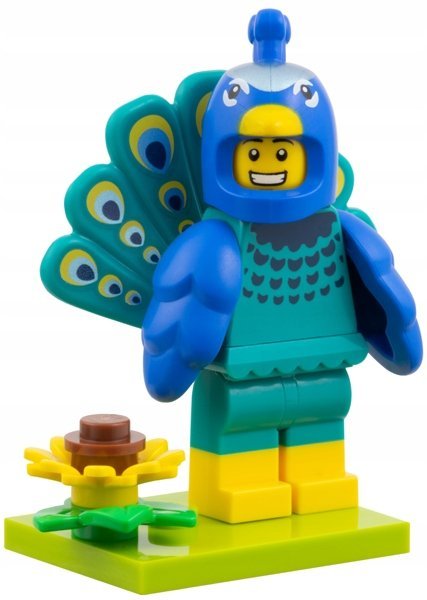 LEGO Minifigurka col28-1 Peacock Costume Fan, Seria 28 71051