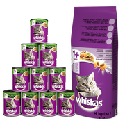 Sucha karma dla kotów - Whiskas Adult z kurczakiem 14 kg - miniaturka - grafika 1