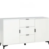 Komody - Komoda 1500 2D3S Len 04 Biały Mat Lena Biała Meblomax Biały - miniaturka - grafika 1