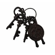 Pozostałe ozdoby ogrodowe - Dekoracja pęk kluczy z kłódką 6,6 cm - miniaturka - grafika 1