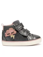 Buty dla dziewczynek - Geox Sneakersy B Gisli B561MD 022NF C9002 S Szary - miniaturka - grafika 1
