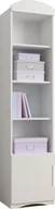 Szafy i szafki dla dzieci - Elior Regał dziecięcy Pinokio 6X - biały - miniaturka - grafika 1