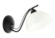 Lampy ścienne - Lampex Kinkiet Viola B, czarny, biały - miniaturka - grafika 1