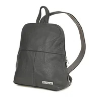 Torebki damskie - Plecak skórzany szara torebka elegancka poręczna Beltimore 021 szary, srebrny - miniaturka - grafika 1