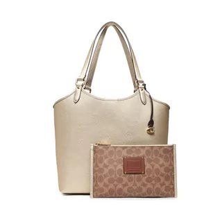 Torebki damskie - Torebka COACH - Met Ltr Day Tote C7200 B4TFV B4/Metallic Soft Gold - grafika 1