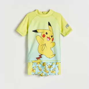 Reserved - Kostium kąpielowy Pokémon - Zielony - Kąpielówki dla chłopców - miniaturka - grafika 1