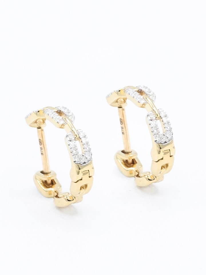 maison héritage PARIS Złote kolczyki-kreole 