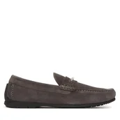 Mokasyny męskie - Mokasyny Calvin Klein Driver W/ Ny Bit Sue HM0HM01759 Szary - miniaturka - grafika 1