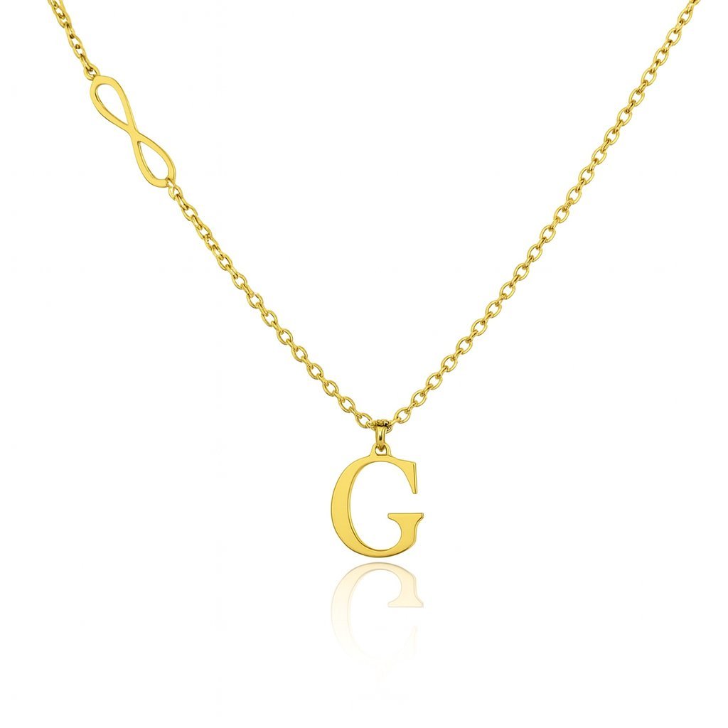 Naszyjnik Infinity Letter [Literki: G]