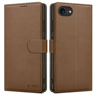 Etui TECH-PROTECT Wallet do Apple iPhone 16E Brązowy - Etui i futerały do telefonów - miniaturka - grafika 1