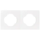 Klawisze i ramki - DPM Ramka podwójna Soul biała - miniaturka - grafika 1