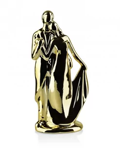 Lumarko Figura Para Złota 5x6xh17cm - Figurki dekoracyjne - miniaturka - grafika 1