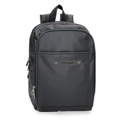 Plecaki - Pepe Jeans Hatfield Plecaki poliestrowe i Szczegóły ze sztucznej skóry, Czarny (Black), Talla única, plecak na komputer - miniaturka - grafika 1