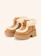 Botki damskie - Ugg Botki Sznurowane Esmee braun - UGG - miniaturka - grafika 1