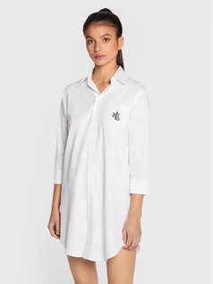 Piżamy damskie - Lauren Ralph Lauren Koszula nocna I8131326 Biały Regular Fit - grafika 1