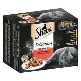 Sheba Selection W Sosie, 48 X 85 G - Wołowina, Jagnięcina, Kurczak I Indyk - Mokra karma dla kotów - miniaturka - grafika 2