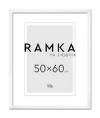 Ramki na zdjęcia - Ramka na zdjęcia 50x60 cm Biała - miniaturka - grafika 1