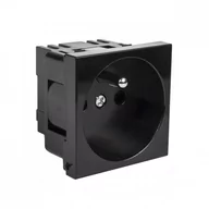 Żarówki LED - Maclean Gniazdko typu E (francuskie) pasuje do ramek szklanych MCE718B Czarne - miniaturka - grafika 1