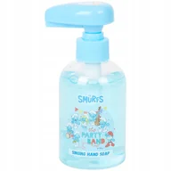 Kosmetyki kąpielowe dla dzieci - Mydełko grające do mycia rąk dla dzieci Melodia z bajki SMURFS Smerfy 250ml - miniaturka - grafika 1