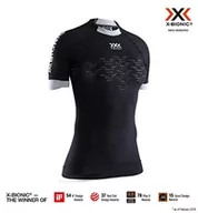 Koszulki i topy damskie - X-Bionic damska koszulka z krótkim rękawem The Trick 4.0 Run Opal Black/Arctic White M - miniaturka - grafika 1