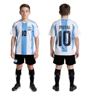 Piłka nożna - MESSI 10 Getry Strój piłkarski Argentyna zestaw 3w1 wzór 2025 - miniaturka - grafika 1